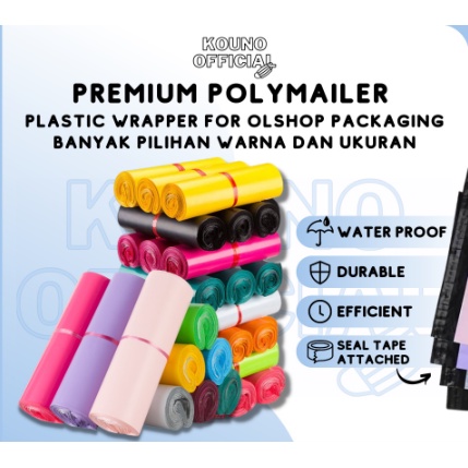 LT- [TERMURAH] ISI 100LEMBAR PLASTIK POLYMAILER Plastik Packing Online Shop Kualitas Premium Plastic Poly Mailer