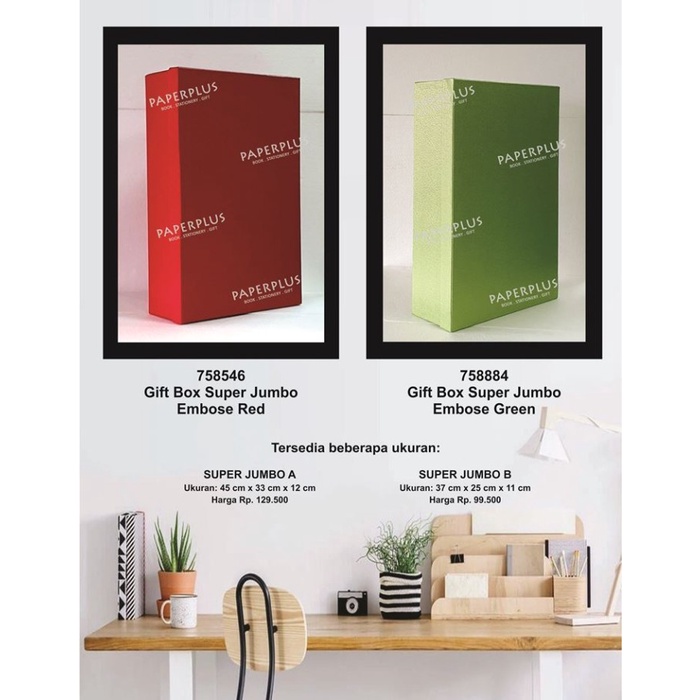 

Terlaris Kotak Kado/Kotak Hadiah/ Gift Box Super Jumbo A_Embose Red