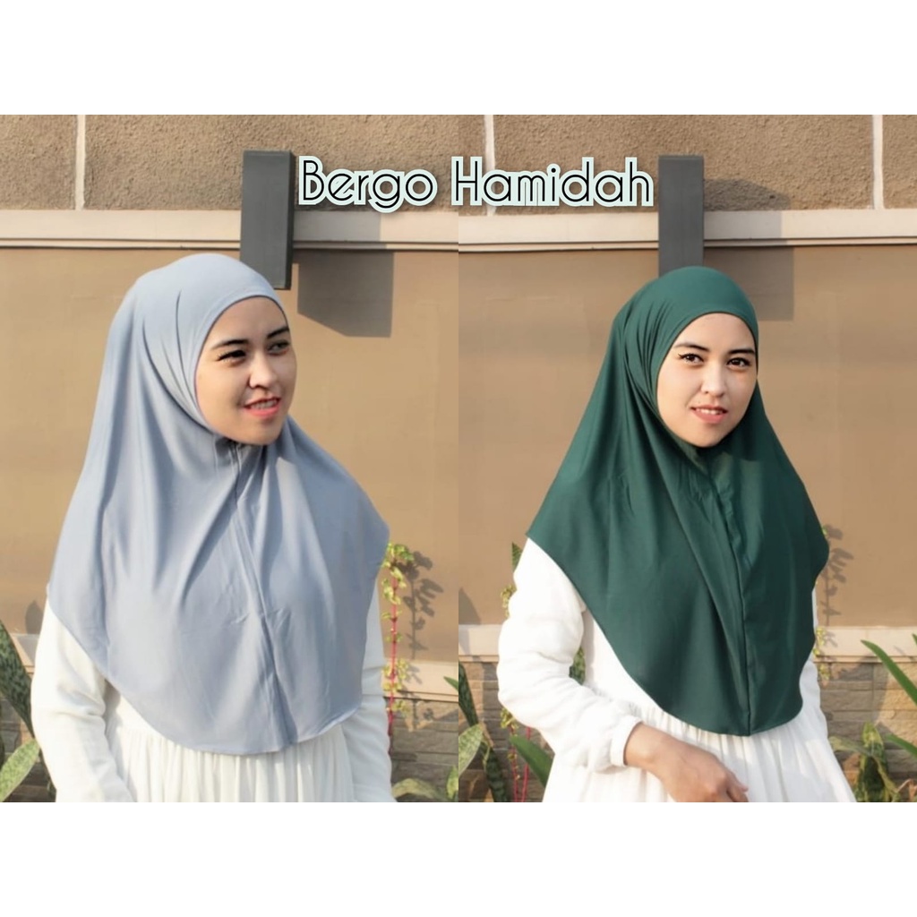 JILBAB INSTAN BERGO HAMIDAH NON PET/ KHIMAR DAILY INSTAN / BERGO MALAY JERSEY ZOYA