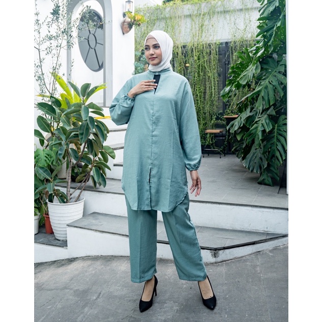 JOSHIN Fatin Set Poly Lengan Panjang - Setelan PP Wanita