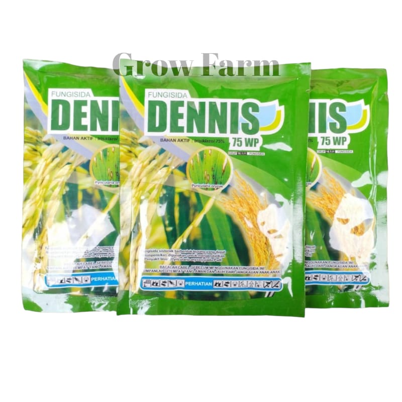 Fungisida Dennis 75WP 100gr Bahan Aktif Trisiklazol 75%