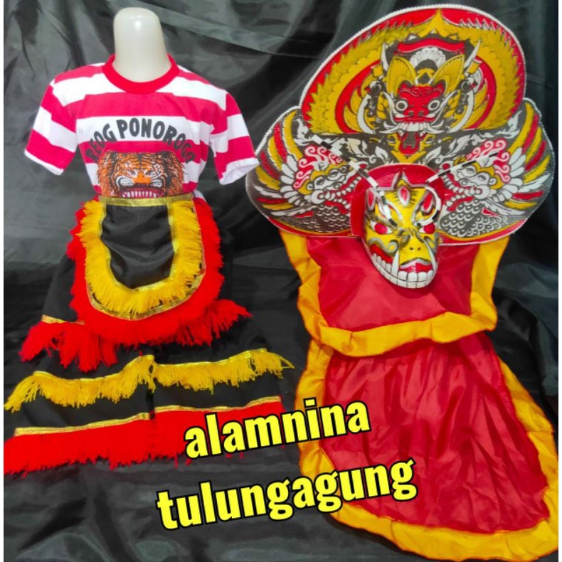 setelaen kaos reog ponorogo barongan devil kuda lumping cambuk udeng jawa