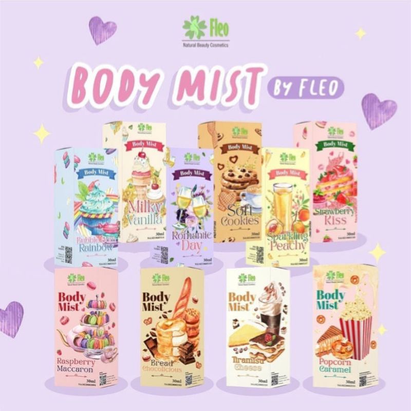 Fleo body Mist 30ml / parfum spray / parfum badan