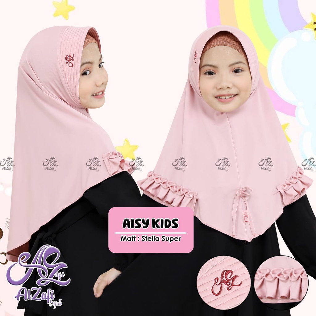 HIJAB INSTAN PET ANAK REMPEL SAMPING BY ALZAFI - ARSY KIDS