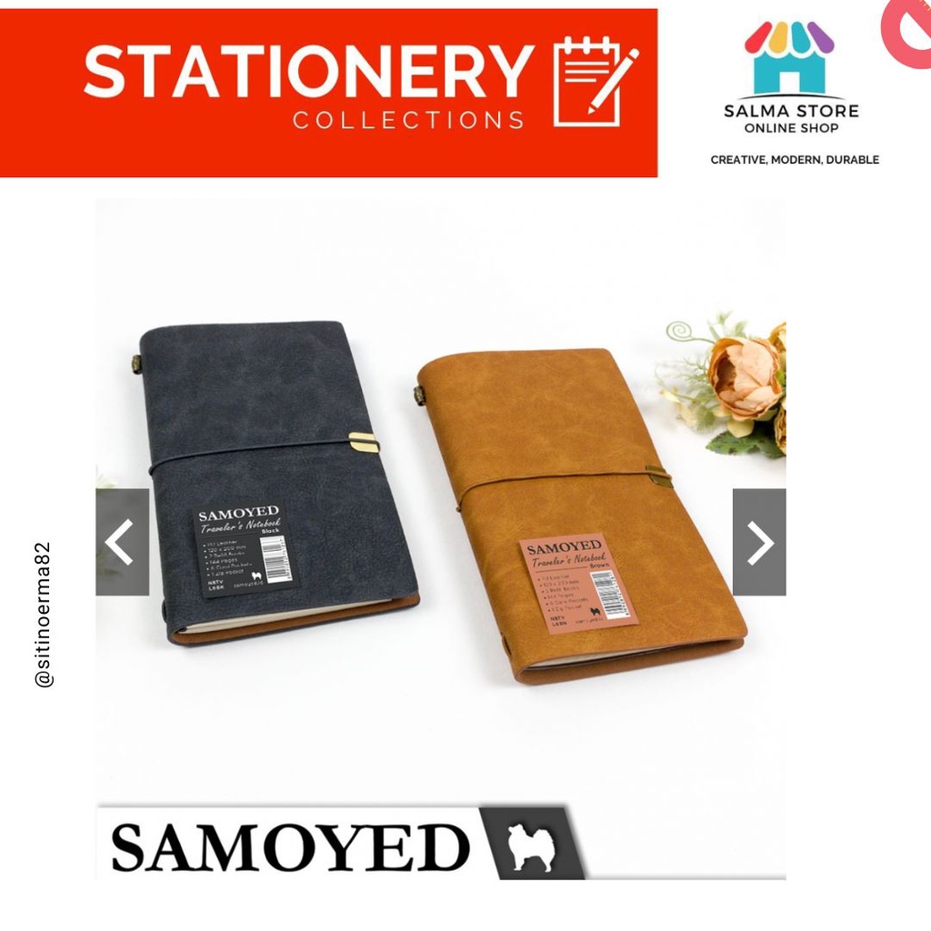 

Buku Tulis / Catatan / Agenda / Jurnal / Traveler's Notebook / Diary / Journal Samoyed NBTV-L6