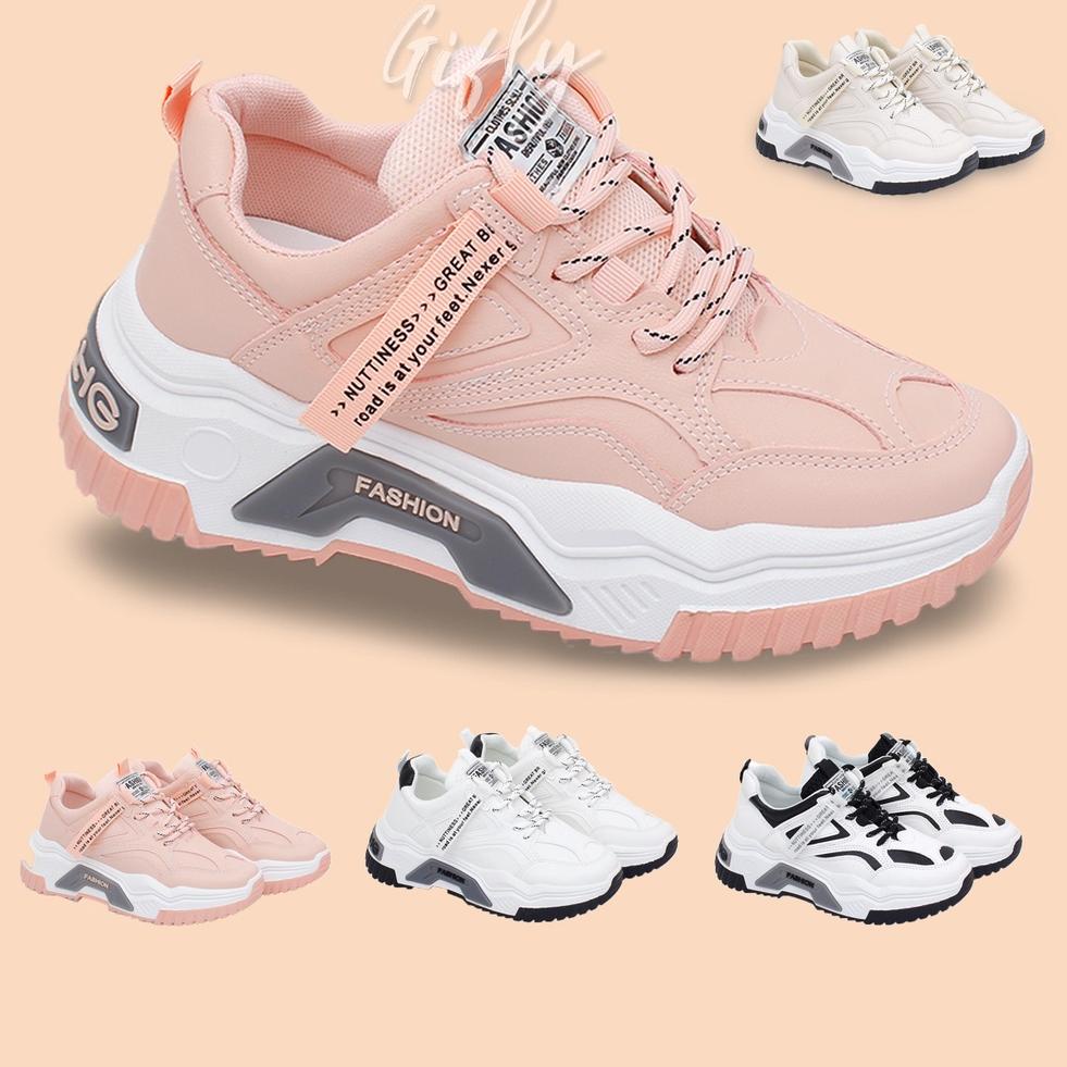 SALE TERBATAS GIFLY Tryas Sepatu Import Sneakers Korea Wanita TH1618-10
