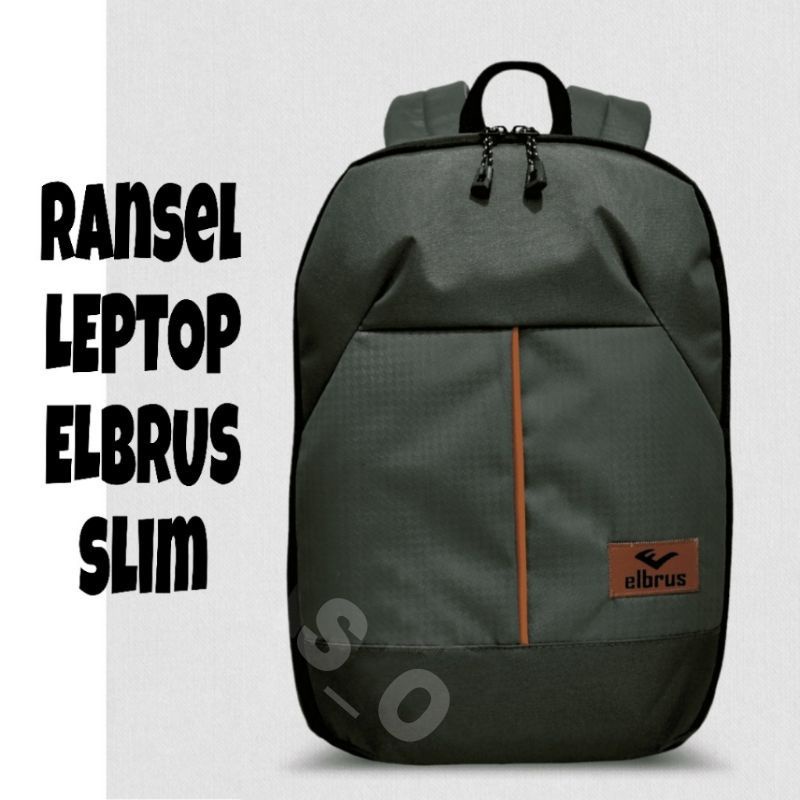 TAS RANSEL LAPTOP ELBRUS SLIM//TAS RANSEL PRIA WANITA FASHION,MURAH MERIAH BERKUALITAS