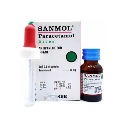 Sanmol Drops Paracetamol Sirup / Obat Bayi Pereda Demam