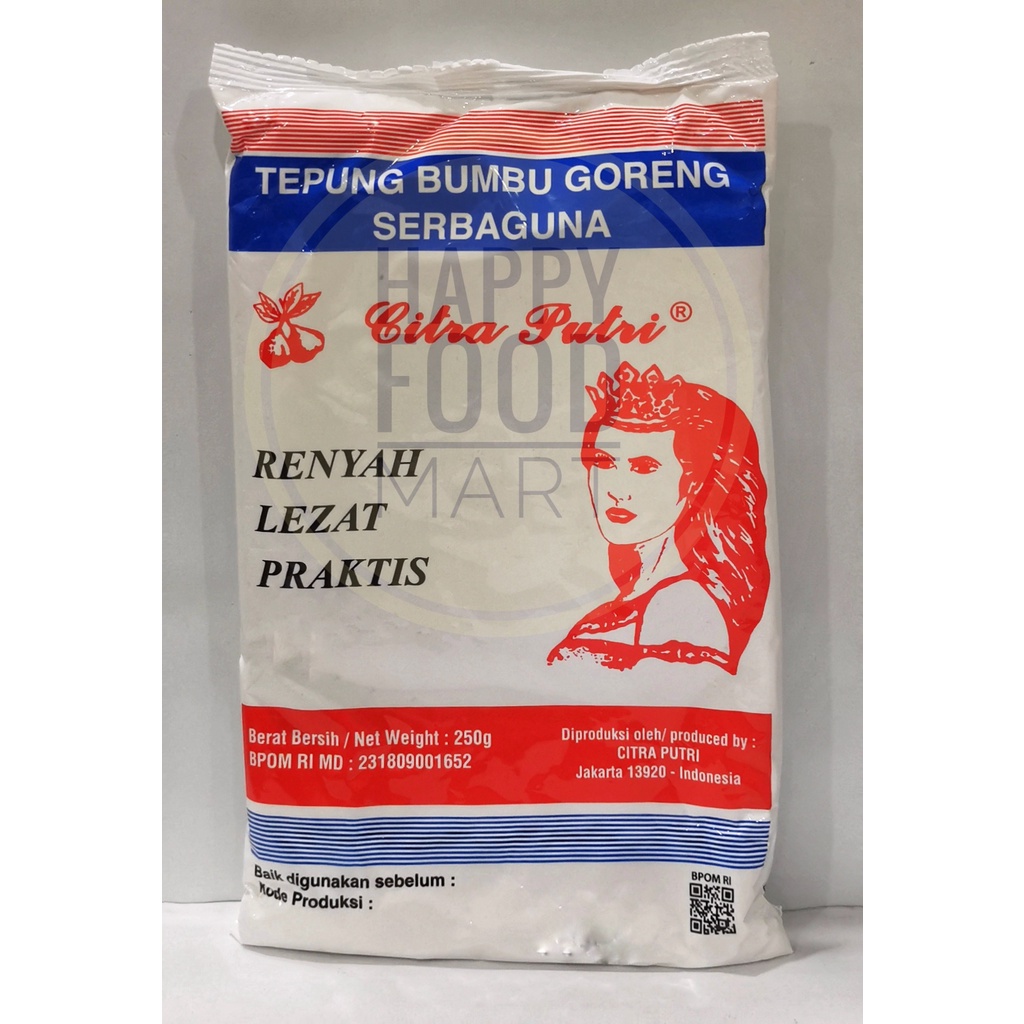 

[PROMO SPESIAL] TEPUNG PUTRI 250G/CAP CITRA PUTRI/TEPUNG GORENG SERBAGUNA