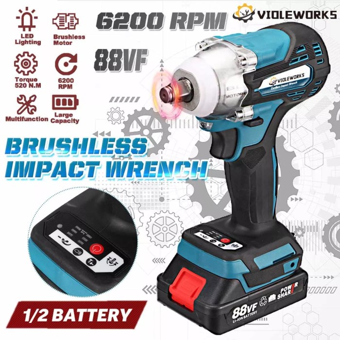 Produk Terbaru Mesin Pembuka Buka Baut Makita, Dekwe Dk2348 Truck Impact Wrench Jumbo