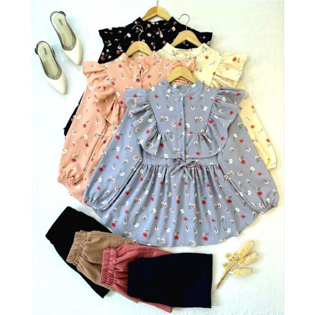 ONE SET CRINKLE PREMIUM / ONE SET WANITA KEKINIAN/ ONE SET / ONE SET WANITA KOREAN STYLE/ ONE SET LE