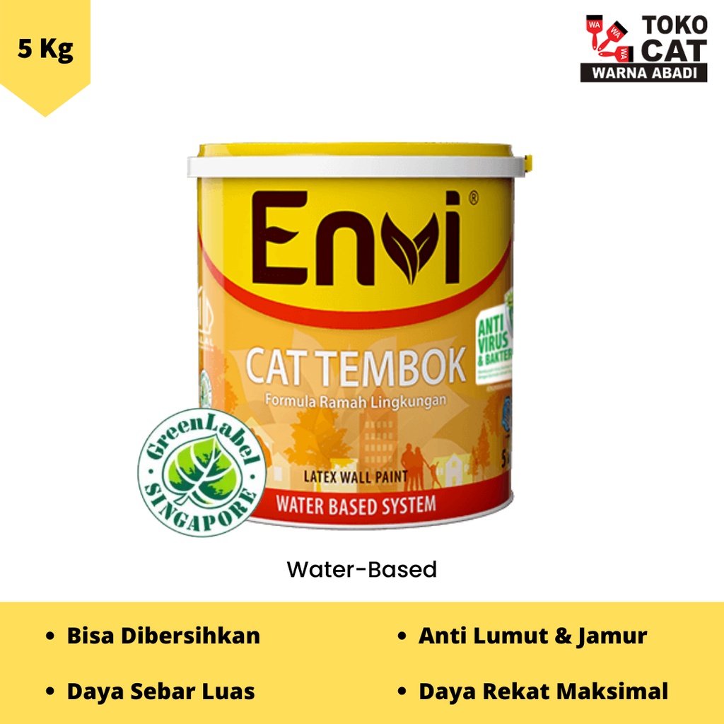 CAT TEMBOK ENVI MIXING WARNA STEM 80712G 5 KG