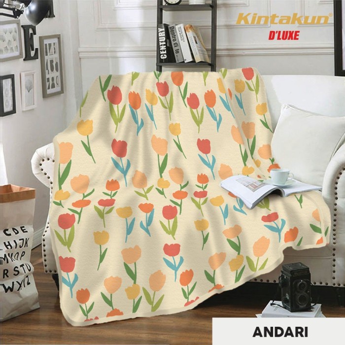 Selimut Dewasa Kintakun Selimut Flannel Nirmana edition 160 x 200 cm - Andari(H6X1) Selimut Dewasa B
