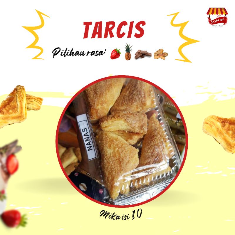 

Tarcis Kue Pastry Kering isi 10pcs per mika