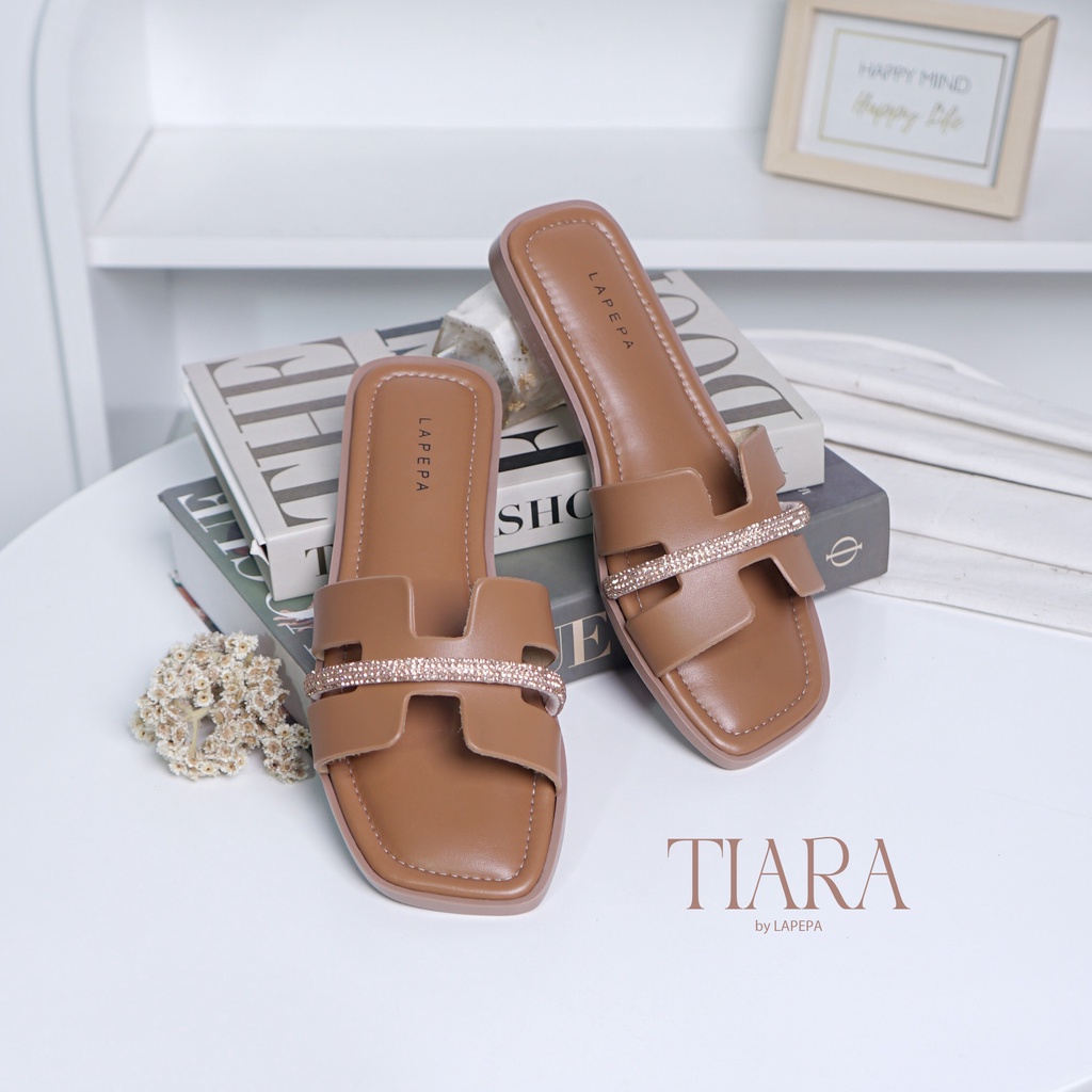 AVLINSTORE - tipe TIARA Sandal Wanita Teplek Korea Casual Sandal Selop Rumahan Blink Empuk Anti Licin