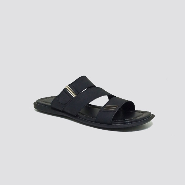 DAIZEN FOOTWEAR | Sandal Pria Big Size Slide Leather / Sendal Flat Cowok Ukuran Besar Jumbo 44 45 46 47