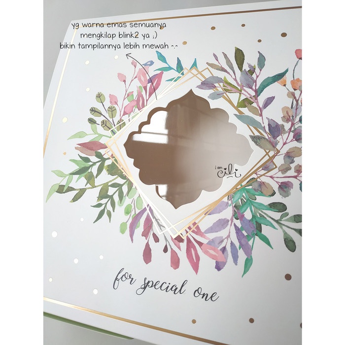 

(D25-001)Kotak Dus Boks Kue Kering Lebaran 4 Toples 250Gram Free Tag 008