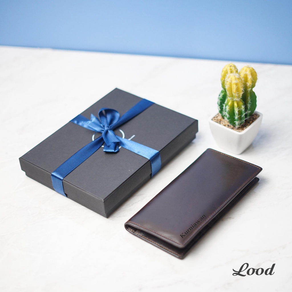 DOMPET KULIT PRIA PANJANG ASLI ORIGINAL 100%  SOWA LONG WALLET- GRATIS UKIR NAMA