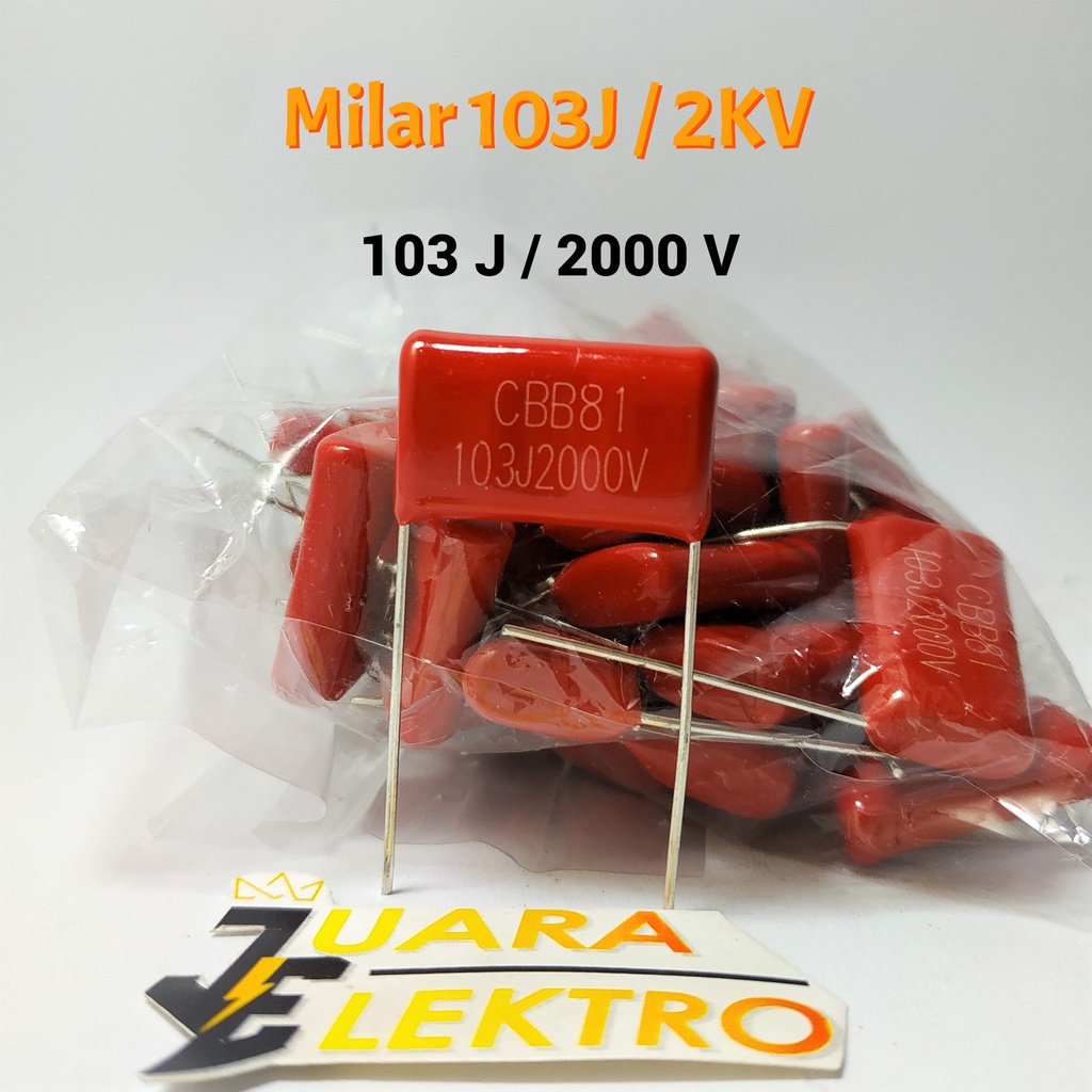 Capasitor Milar 103J / 2KV | Kapasitor Milar 103 J / 2000 Volt