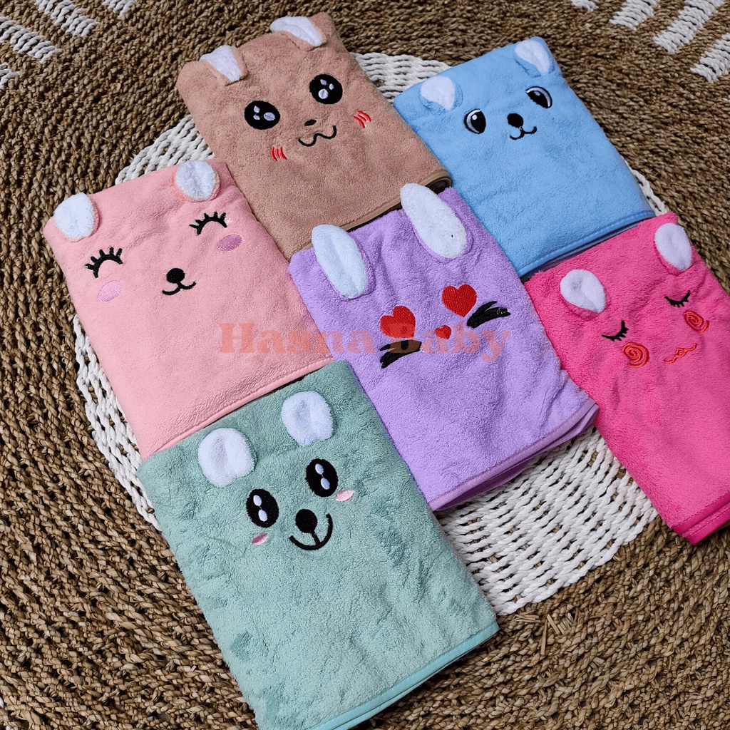 Handuk Bayi Premium 50x100 cm Kualitas Premium / Harga Termurah / Motif Kuping - Juragan Lebak