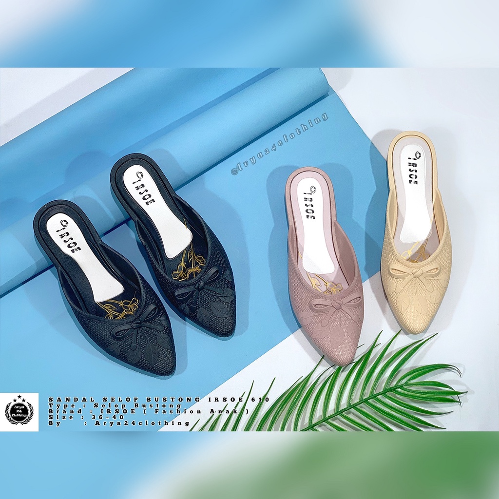 IRSOE 610 - Flatshoes Fashion Wanita Model Bustong Terbaru / Flatshoes Remaja