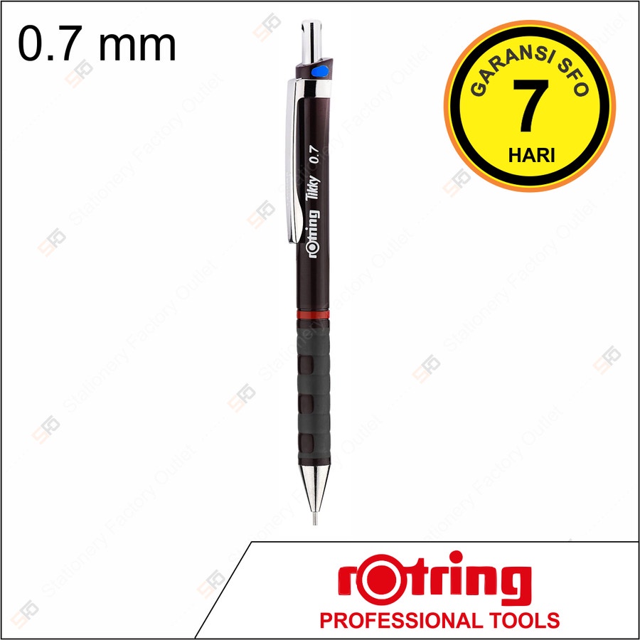 

Pensil Mekanik Rotring 0.7 mm Tikky Burgundy - SFO Semarang Official