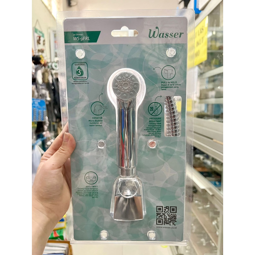 Wasser WS-9FRL Jet Shower Chrome selang fleksible