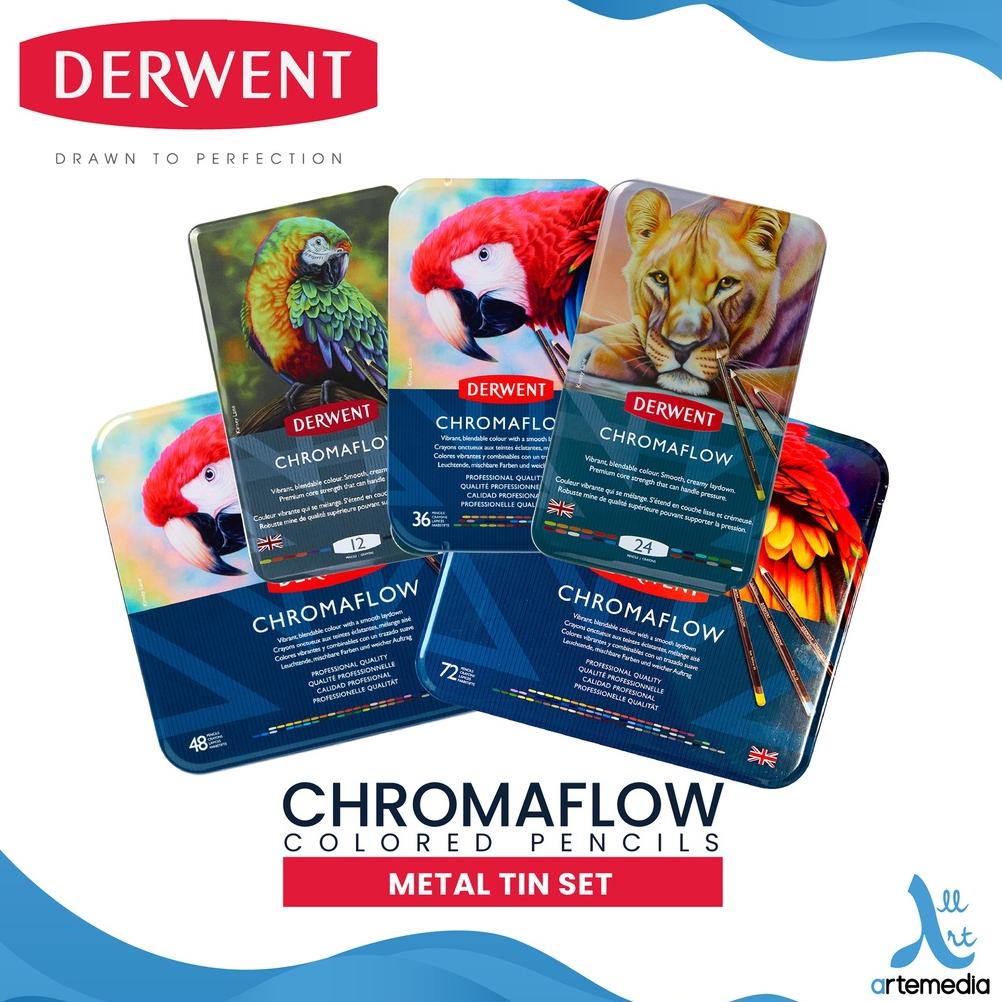 

Pensil Warna Derwent Chromaflow Pencil Color Set Metal Tin