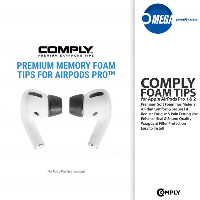 COMPLY FOAM TIPS for Apple AirPods Pro Gen. 1&amp;2 Premium Memory Eartips TERMURAH