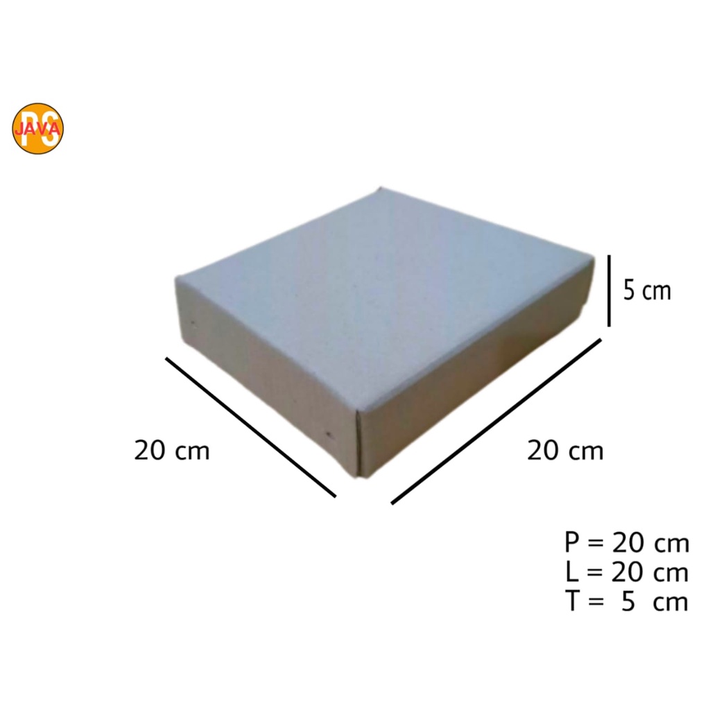 

KARTON BOX SINGLE FACE ( Isi 12 pcs ) 20x20x5