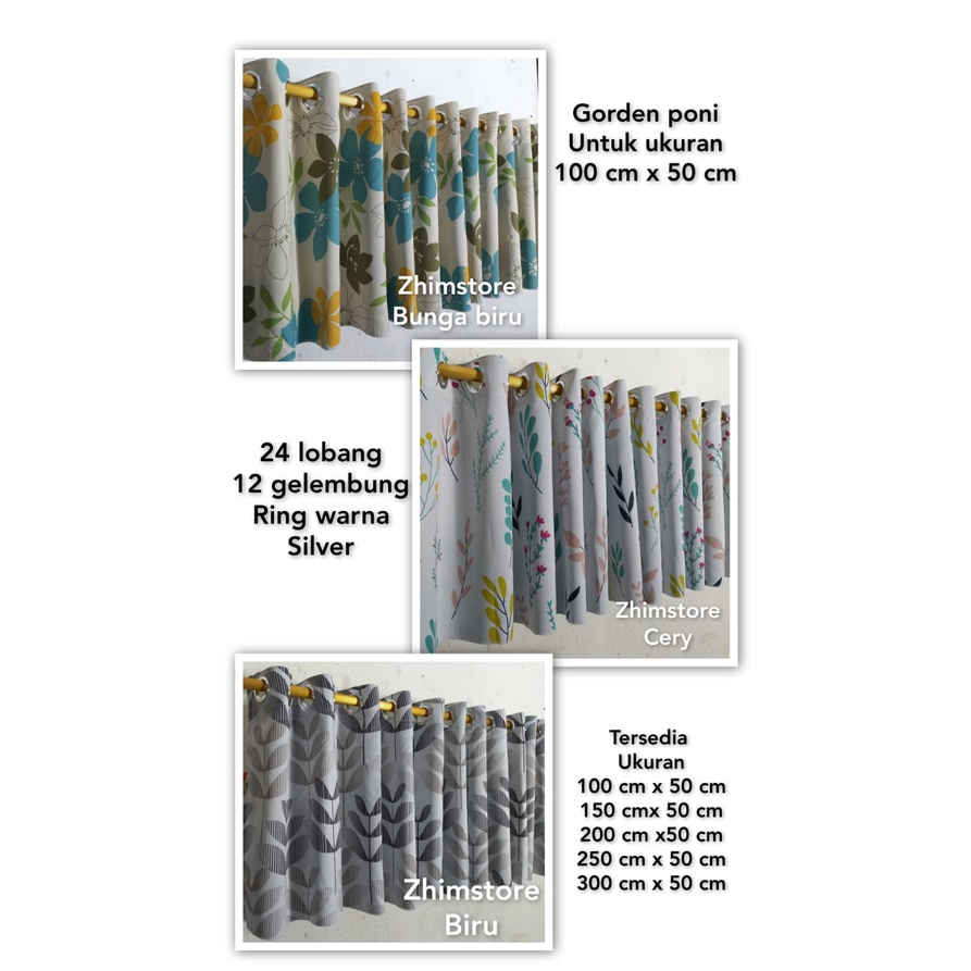 gorden poni jendela/poni mewah/gordenponi pintu/gorden poni pintu tengah/poni pisah/poni lurus/poni 