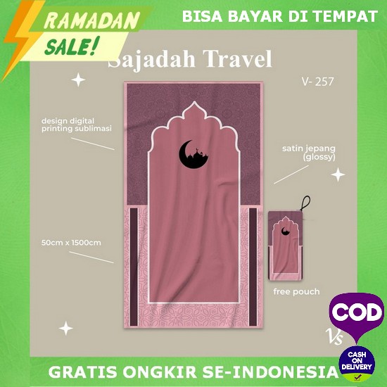 Sajadah Tebal Travel Turki Premium Traveling Kecil Aesthetic Sajdah Perempuan Hantaran Pernikahan Ha
