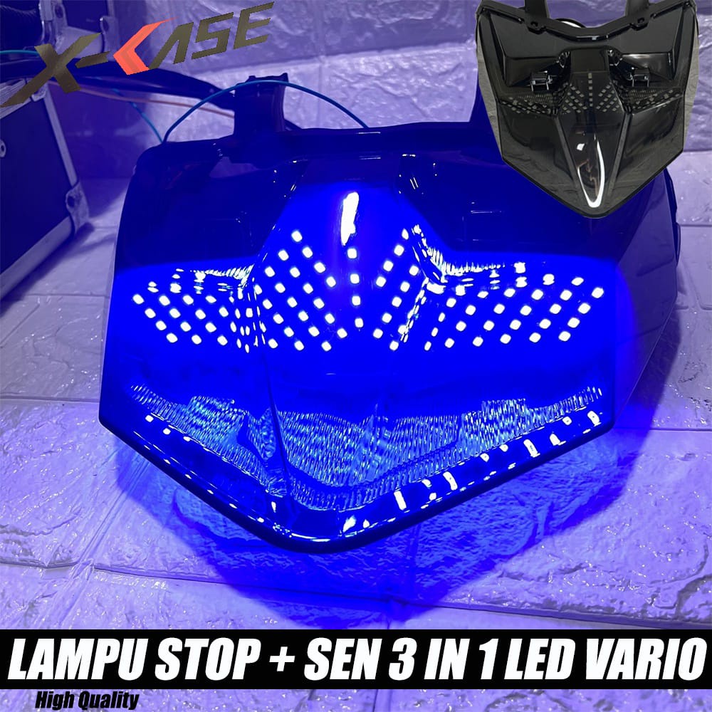 LAMPU STOP + SEN 3 IN 1 LED X-CASE WD 108 UNTUK ALL NEW VARIO 125 VARIO 150 2018-2022 LAMPU STOP LED VARIO 125/150