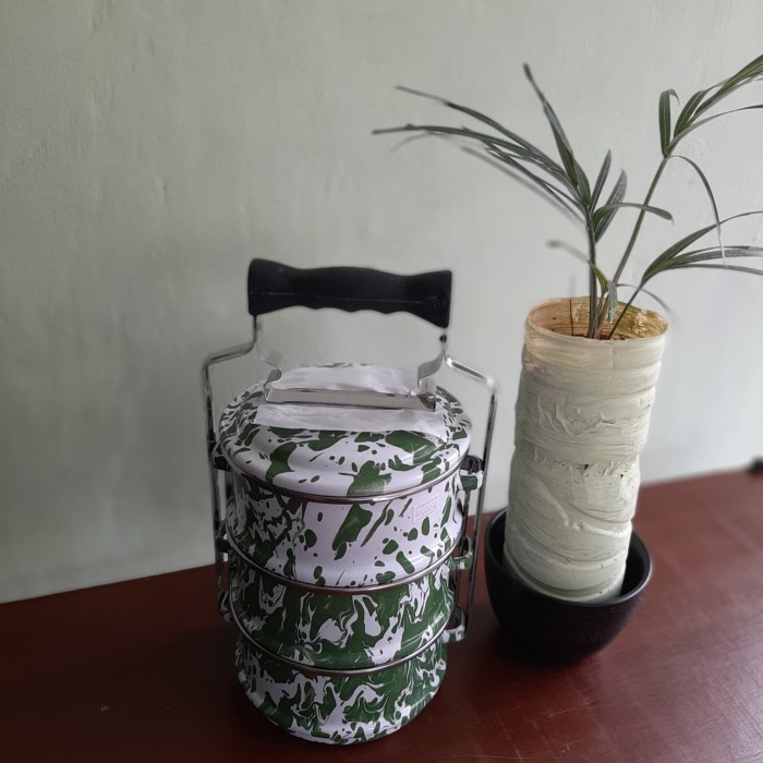 Rantang Rantang Jadul 3 Susun Motip Blurik
