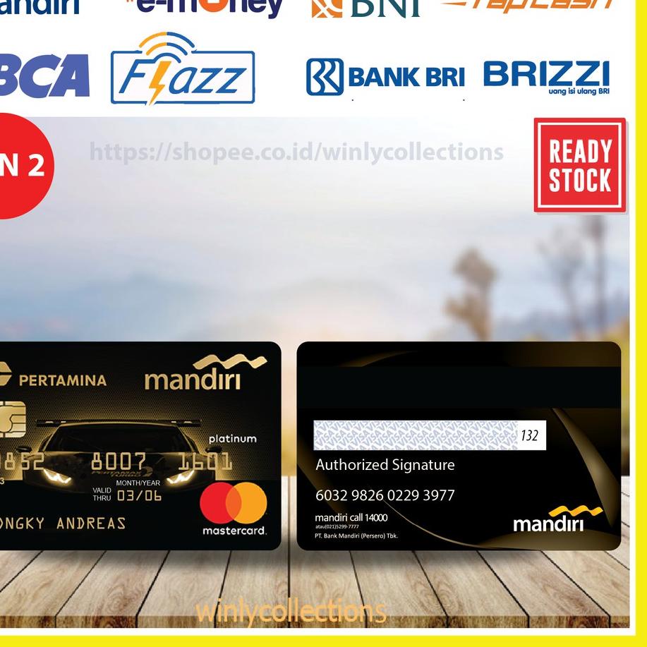 ♡ EMONEY E TOLL DESAIN KARTU PERTAMINA PLATINUM MANDIRI E MONEY MANDIRI 2 SISI TERBARU MURAH ♕