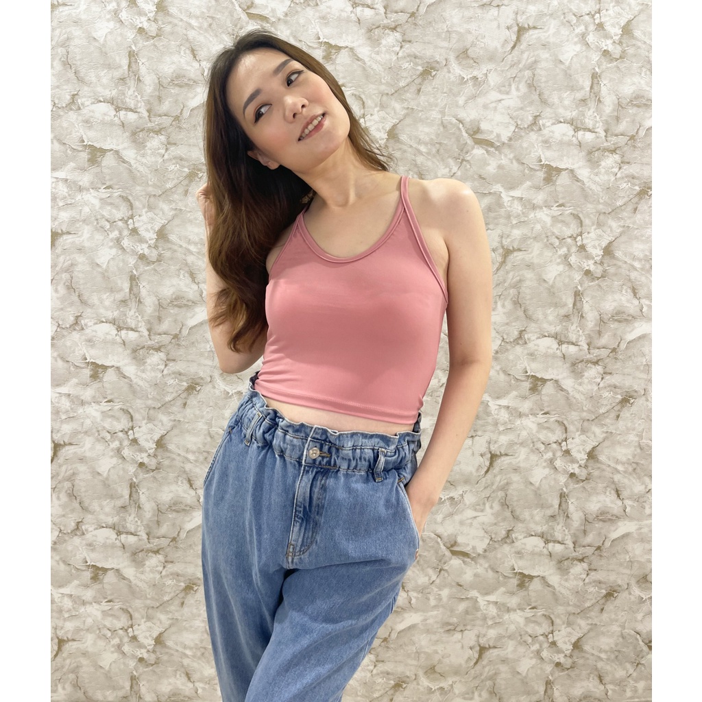 MODAVIE - REBECCA TANKTOP Crop Basic Tanktop Polos Wanita