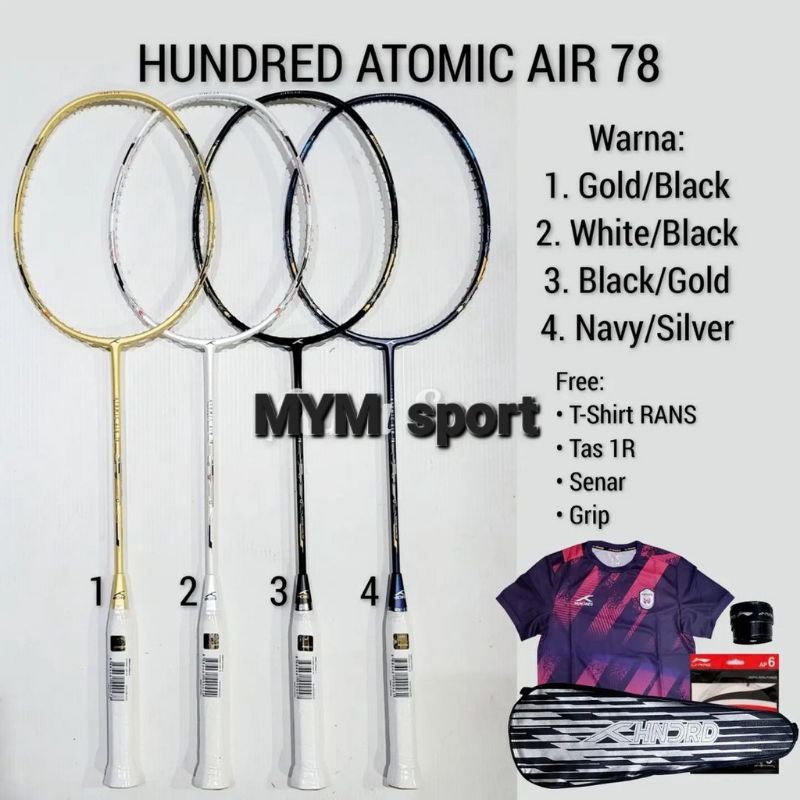 Raket Badminton HUNDRED ATOMIC AIR 78