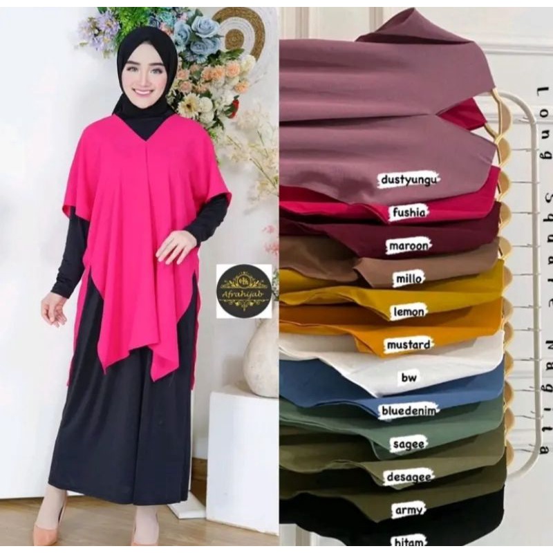 Baju Wanita NAGITA Long Square AirFlow