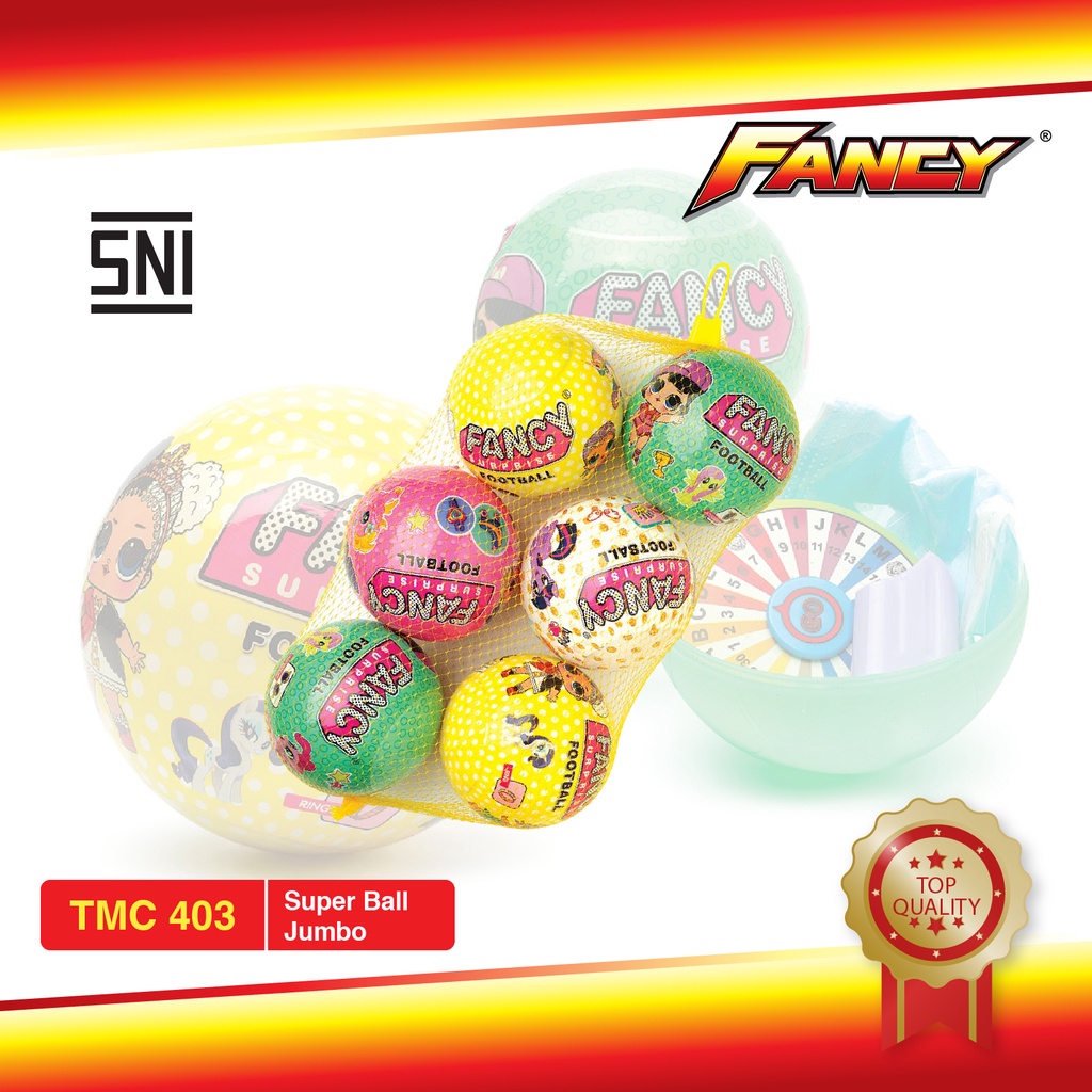 Mainan Anak Perempuan Bola Besar Edukasi Super Ball Jumbo Fancy Surprise Ball Viral Murah TMC 403
