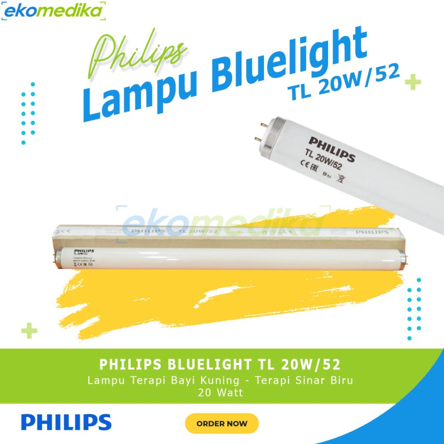 Philips Bluelight TL 20W/52 / Lampu Terapi Bayi Kuning 20 Watt / Blue Light