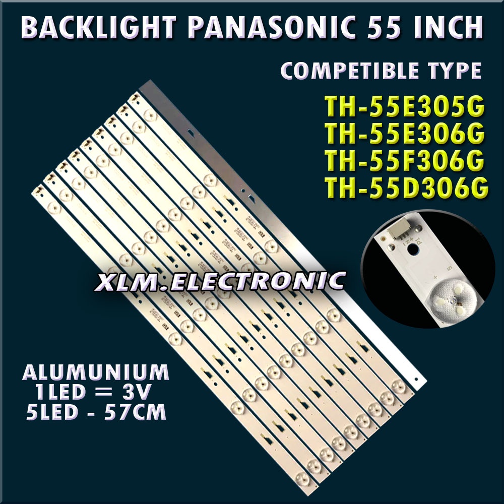 BACKLIGHT PANASONIC 55 TH-55E30EG TH-55E306G TH-55F306G TH-55D306G 55E30EG 55E306G 55F306G 55D306G
