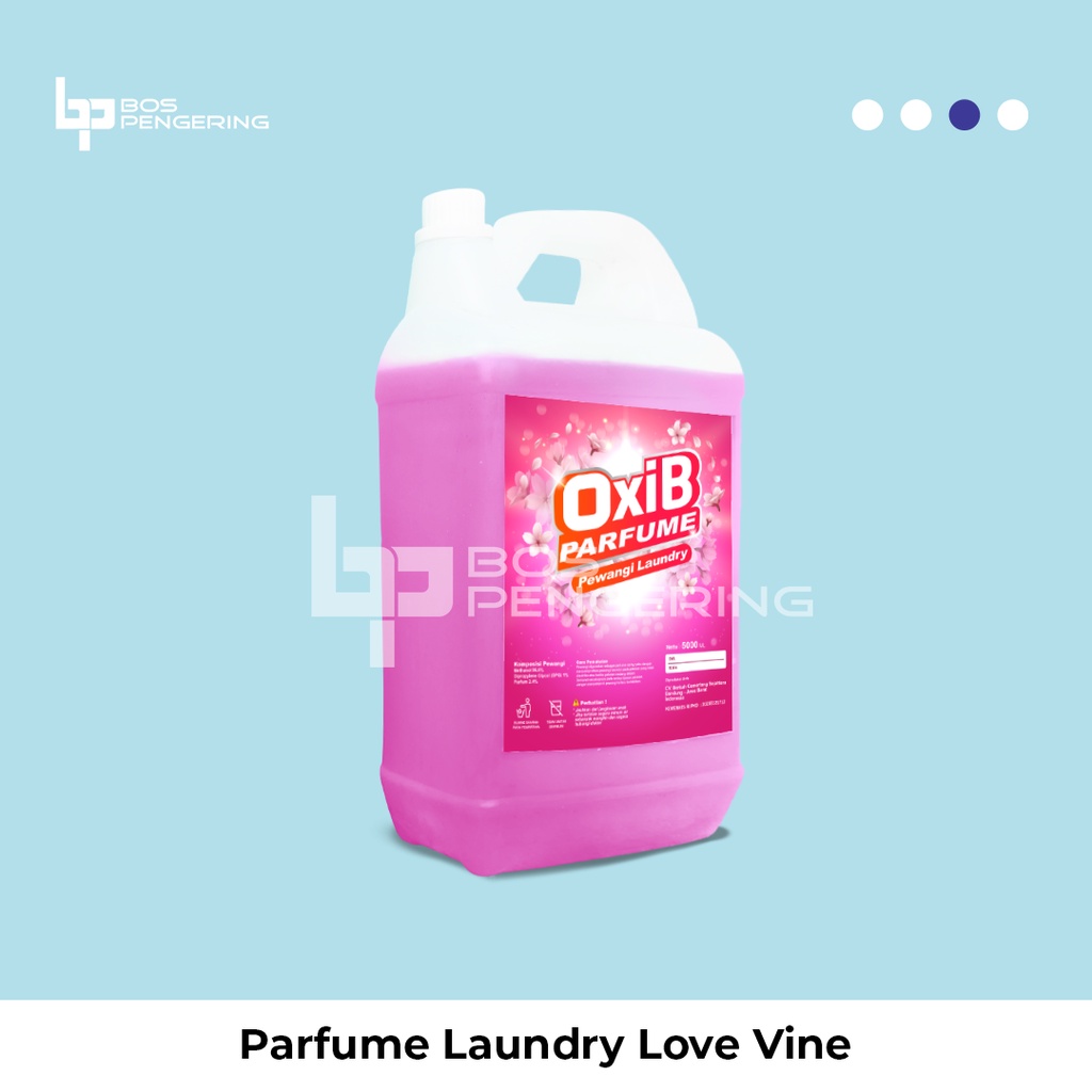 Pewangi Pakaian Laundry - OxiB Parfum Aroma Love Vine 5 Liter Fresh Tahan Lama