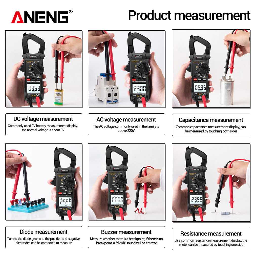 (BISA COD) FTIHSHP ANENG Digital Multimeter Voltage Tester Clamp - ST209