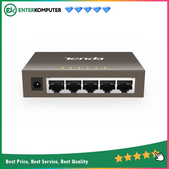 Tenda 5-Port 10/100/1000 Mbps Gigabit Switch - TEG1005D