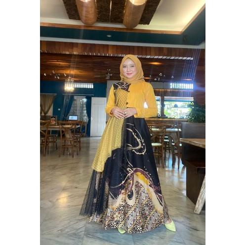 TERLARIS COD Gamis Batik Rofa Kahiyang Murah