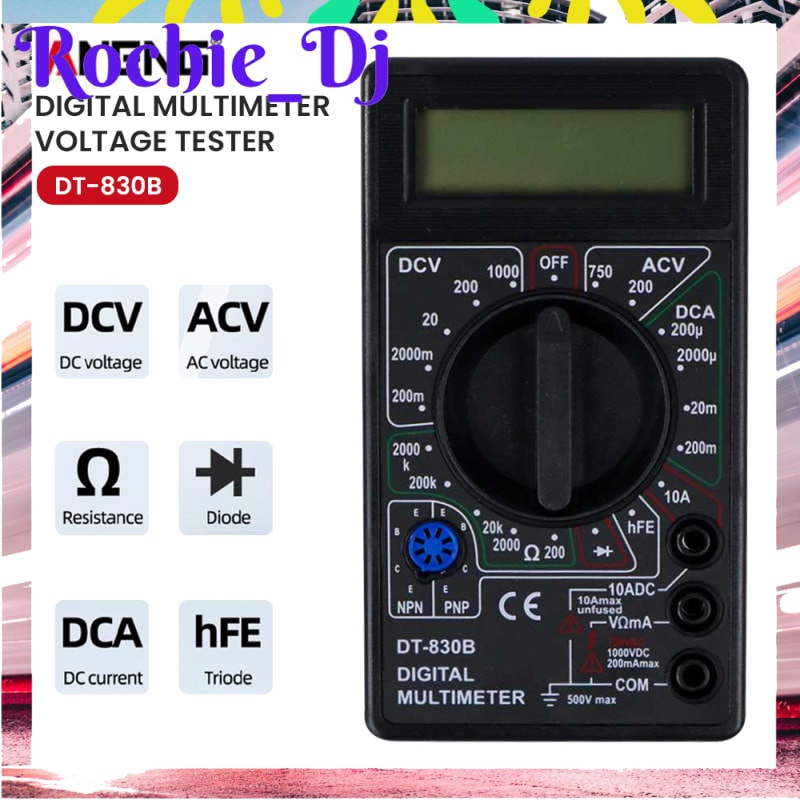 DIGITAL MULTIMETER VOLTAGE TESTER - DT-830B