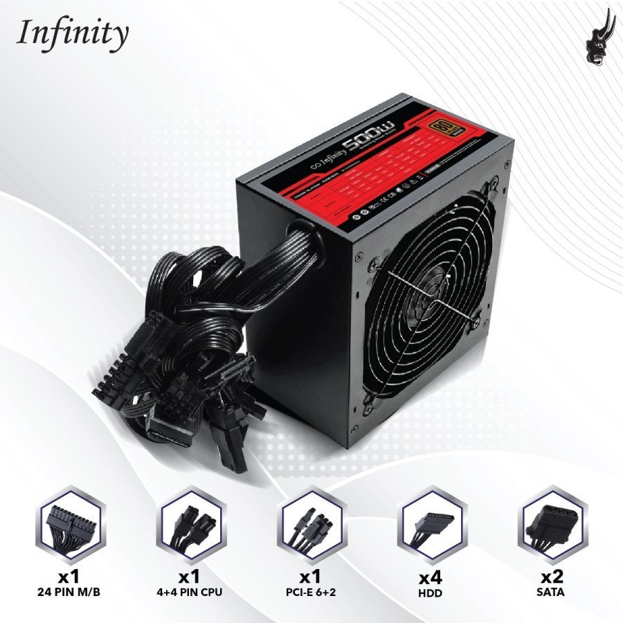 POWER SUPPLY INFINITY 550 WATT / PSU 550watt 80+ BRONZE GARANSI 3 THN