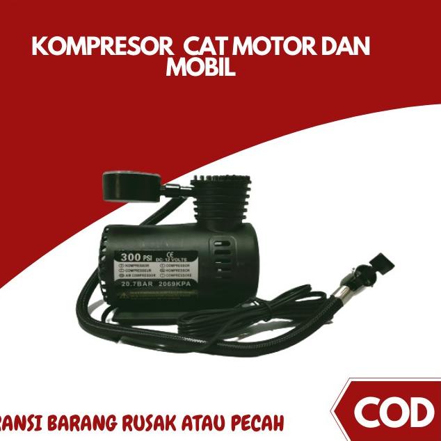 ☃ kompresor compresor mini listrik cat angin listrik body motor dan mobil ☜