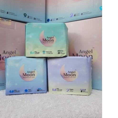 ▲ Angelmoon  pembalut Anion, pantyliner Anion  Nano Silver cegah ,  Original ➧