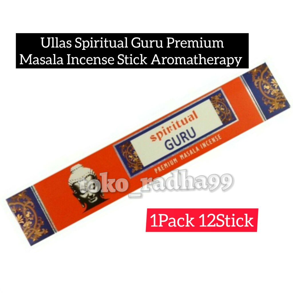 Dupa/Hio Ullas Spiritual Guru Premium Masala incense Stick Aromatherapy 1Pack 12Stick